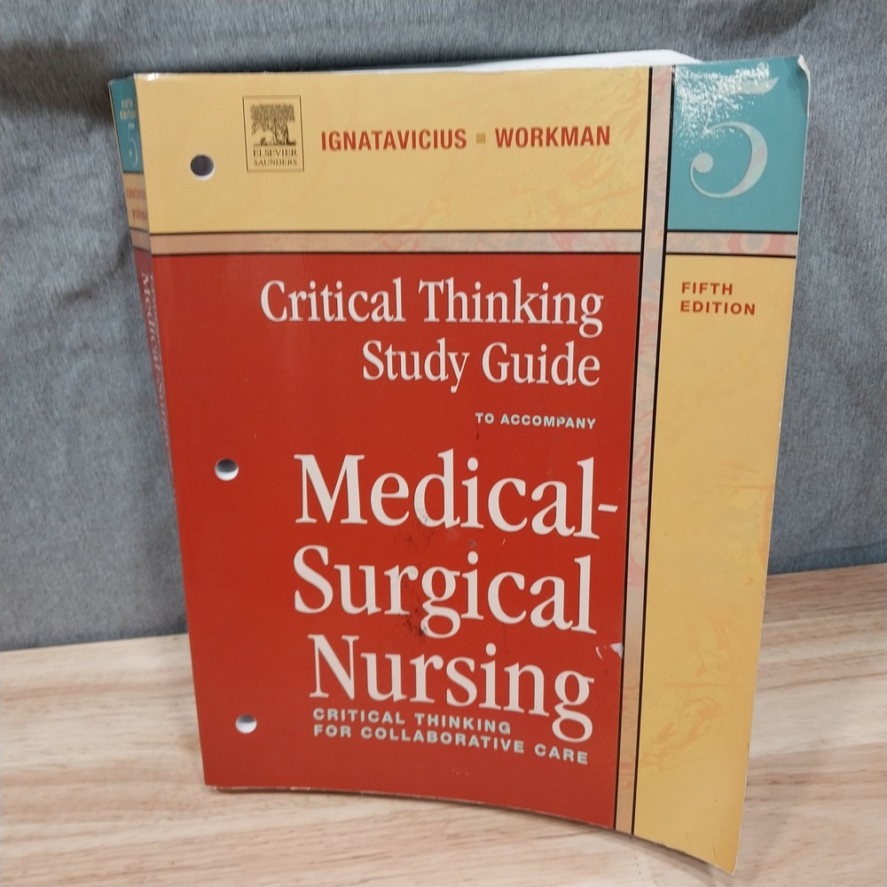Medical-Surgical Nursing Study Guide 5th Ed Paperback Red Elsevier Saunders